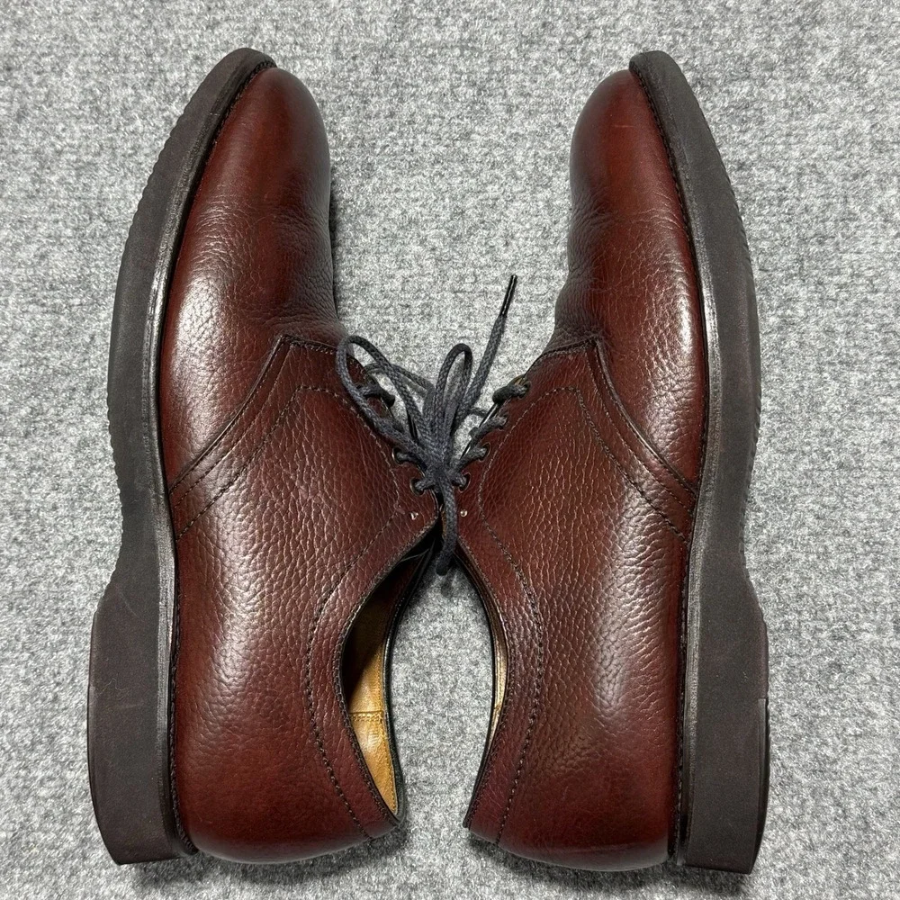 Alden Shoes Mens 10 D Brown Leather Blucher Oxford Derby Plain Toe‎ 312 Goodyear